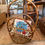 Thumbnail: Vintage French Rattan Magazine Rack