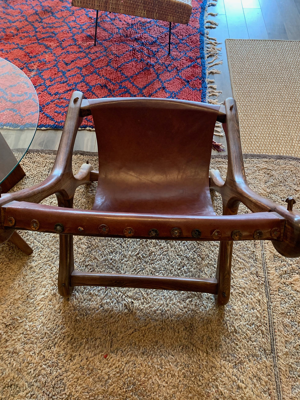 Thumbnail: Don Shoemaker Leather "Sloucher" Chair