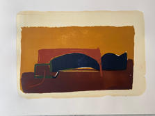 1/1 'under the sun', lithography print, mix media, 2021