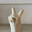Thumbnail: Ceramic Peace Hand  by Dorien Garry