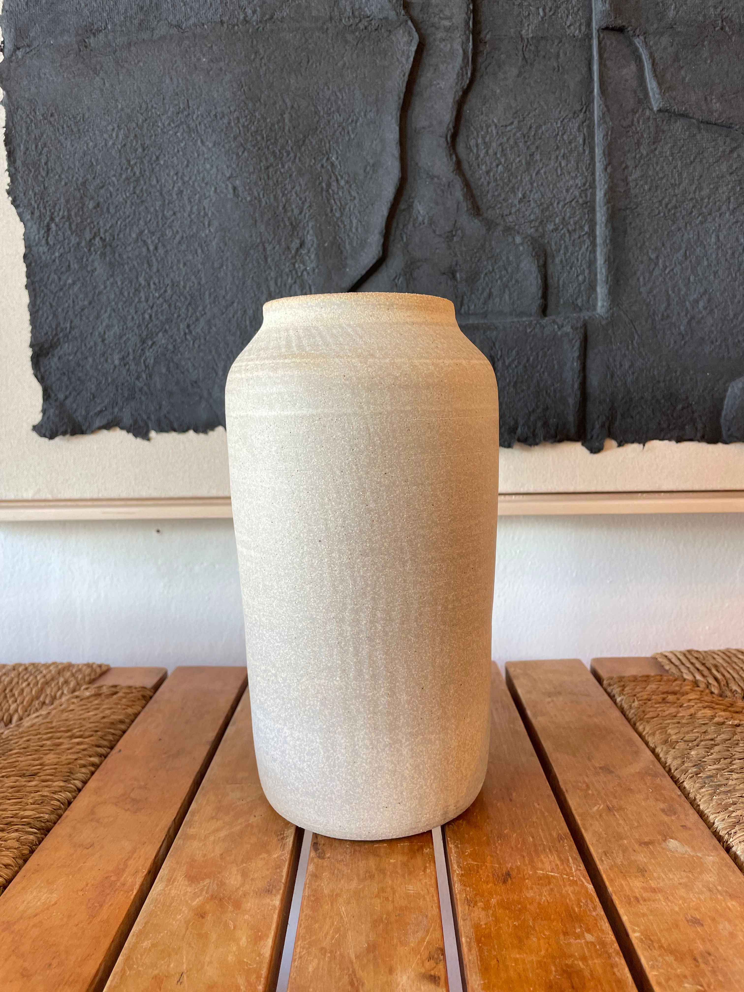 Raw Ceramic Tall Vase