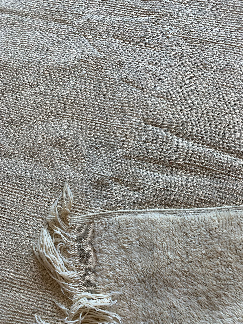 Thumbnail: Neutral Vintage Moroccan Beniourian Rug