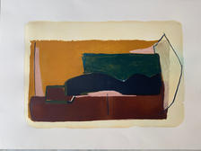 1/1 'under the sun', lithography print, mix media, 2021