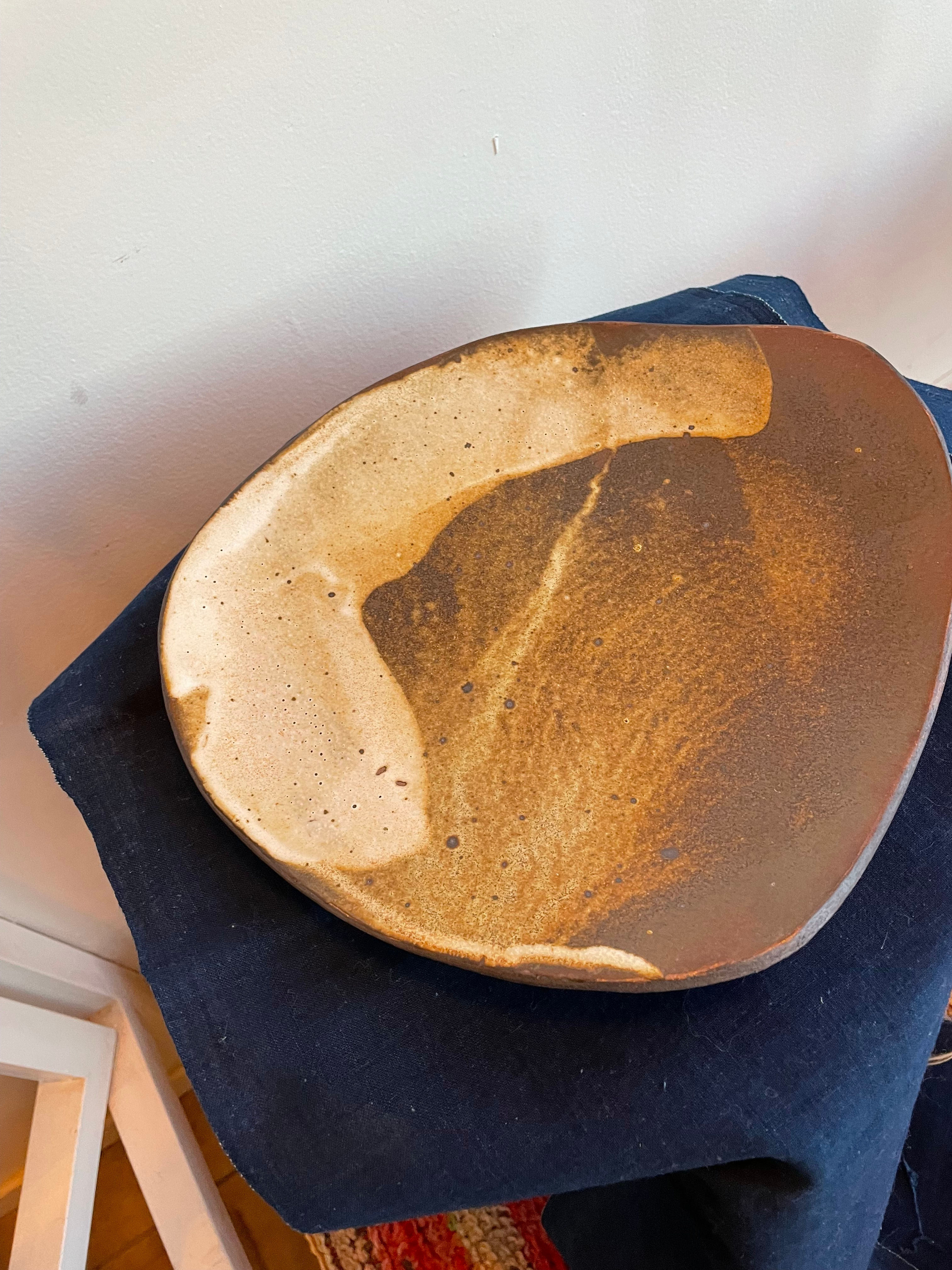 Med Brown Slab Plate
