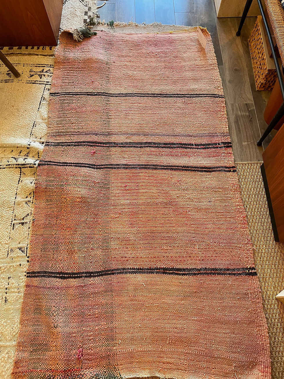 Thumbnail: Beautiful Rare Pink 'Boujad' 1940's Runner