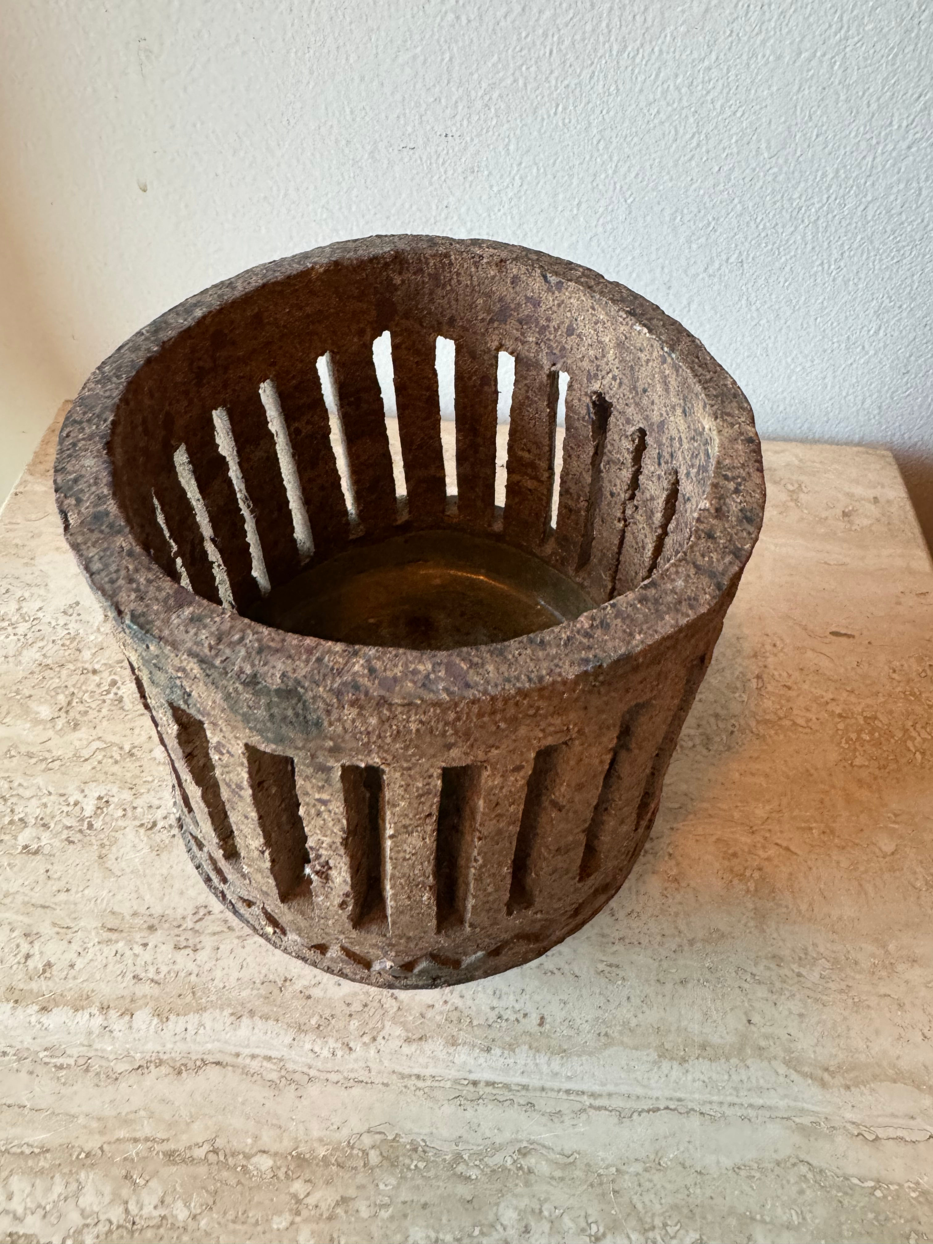 Vintage Ceramic Candleholder / Vessel