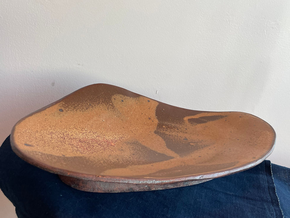 Thumbnail: Large Brown Slab Platter