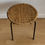 Thumbnail: Woven Stool w/ Iron Legs