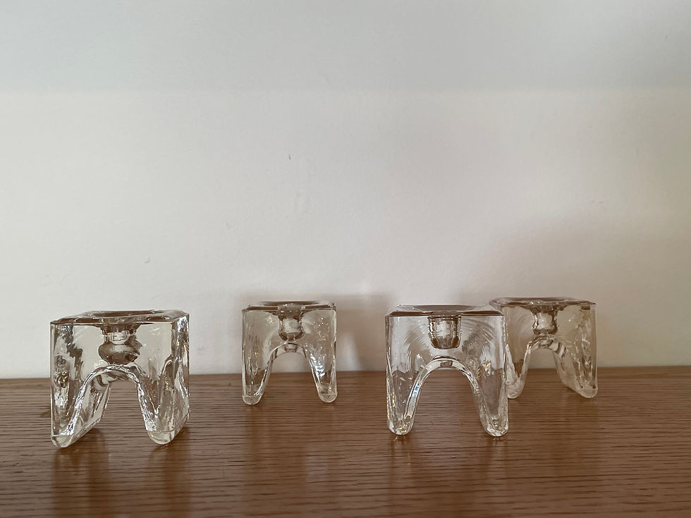 Thumbnail: Glass Set of 4 Candle Holder