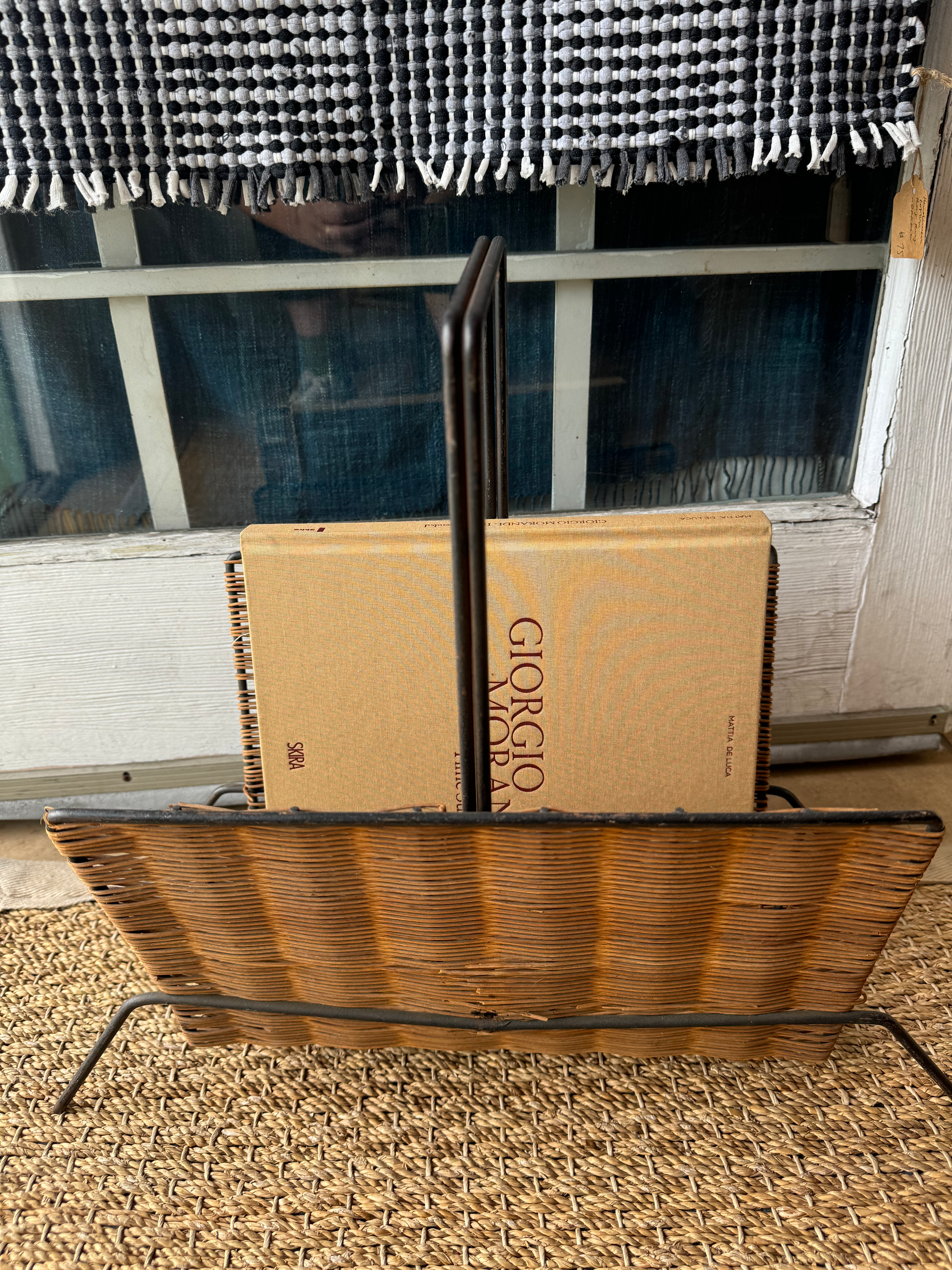 1960’s Danish Rattan Magazine Rack