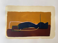 1/1 'under the sun', lithography print, mix media, 2021