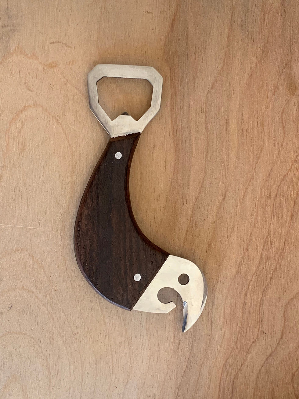 Thumbnail: Steel & Wood Fish Bottle Opener