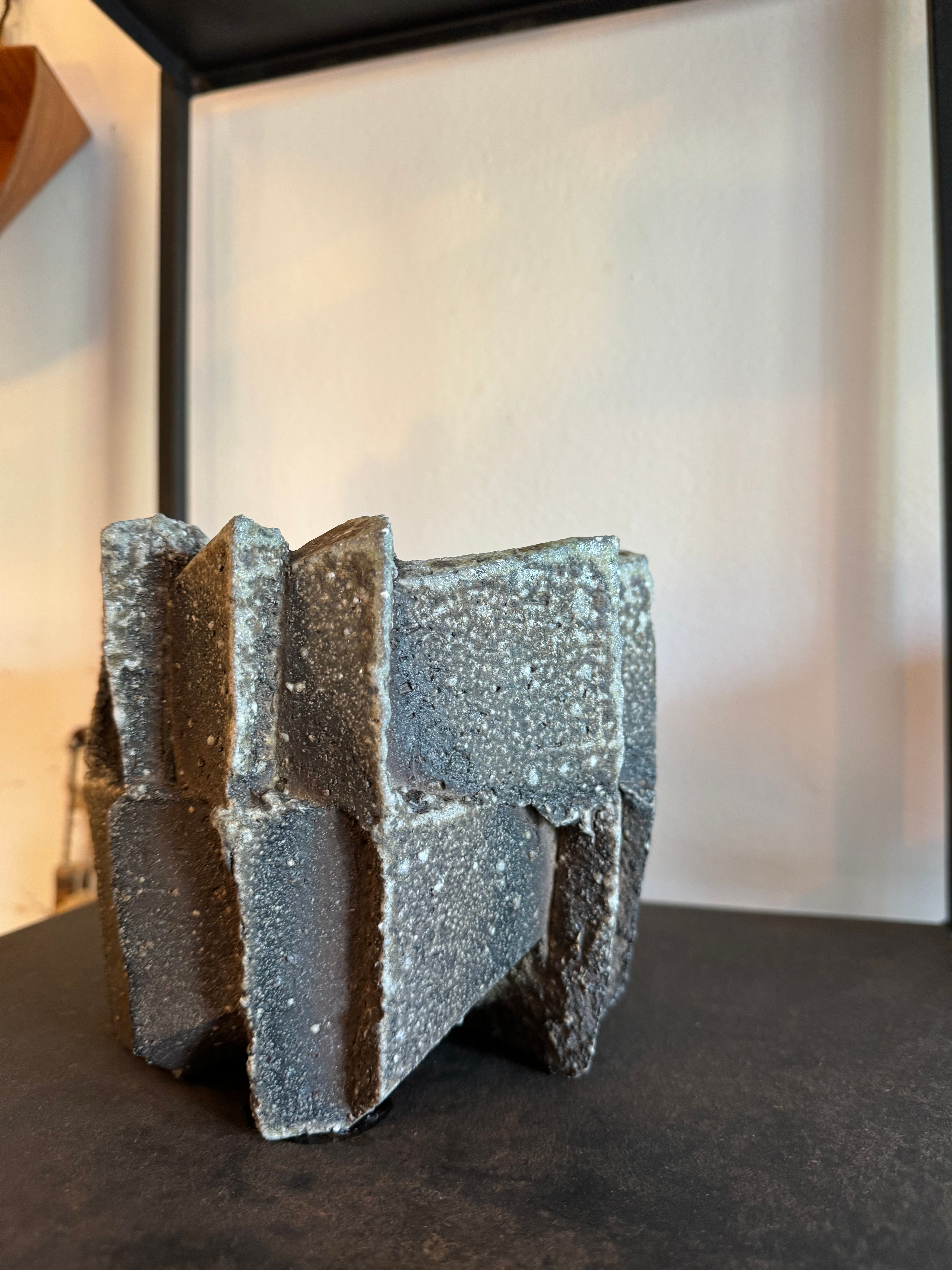 Moss Brutalist Planter