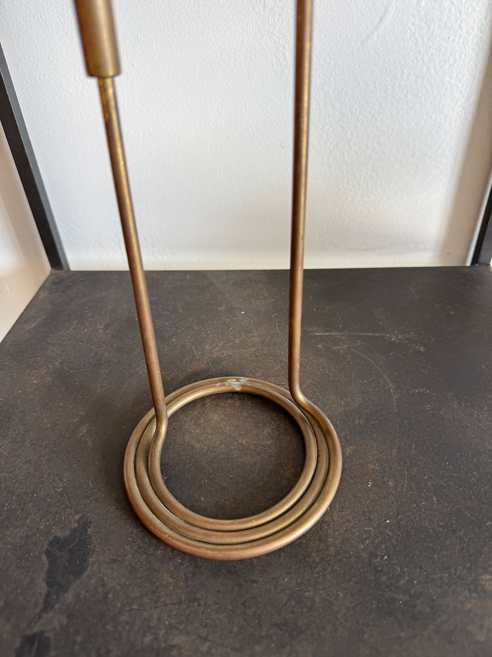 Thumbnail: 1940's Austrian Brass Spriral Double Candleholder