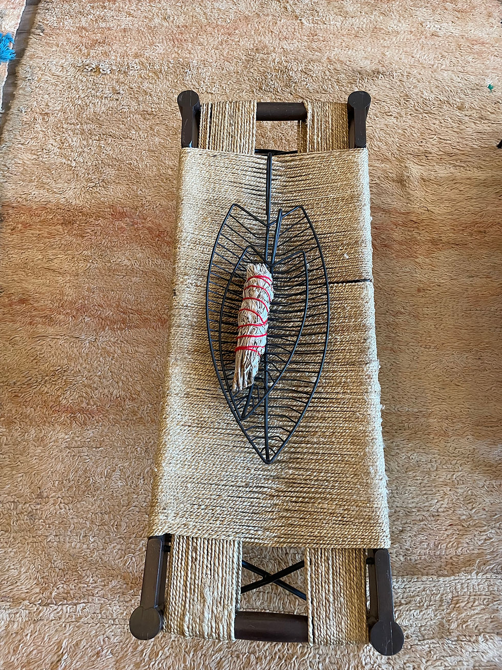 Thumbnail: Woven Mid Century Bench