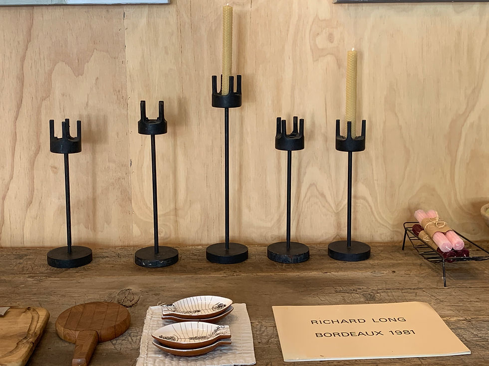Thumbnail: Large 'Van Keppel' Iron Candlestick Holder