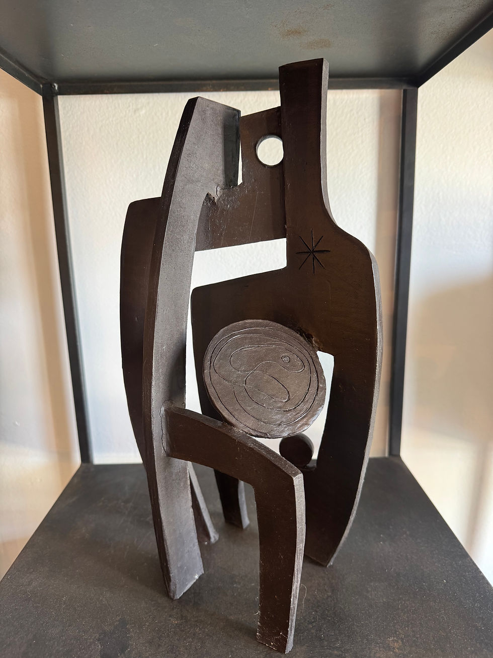 Thumbnail: 'Star & Spiral'  Ceramic Cubist Sculpture