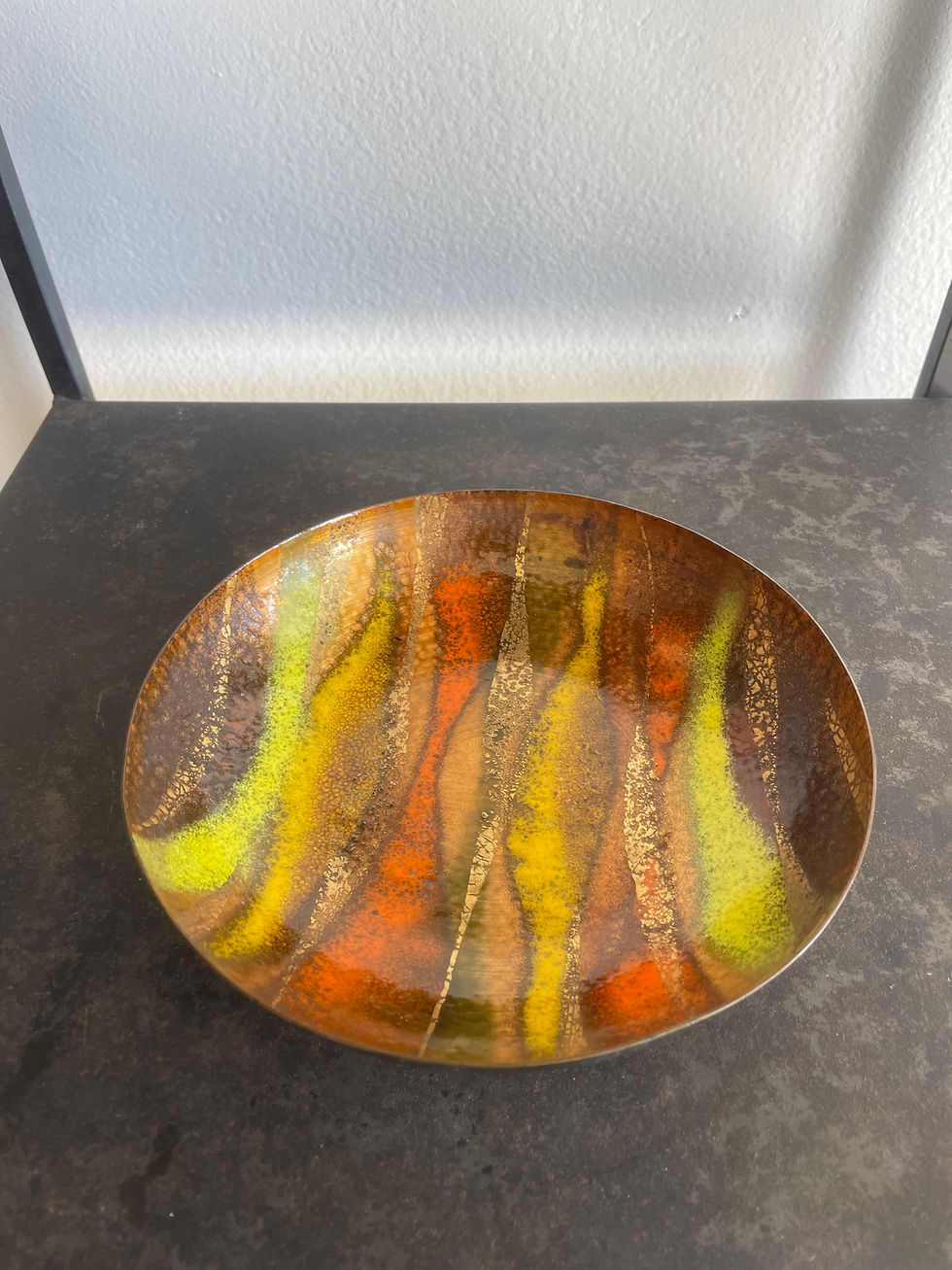 Thumbnail: Vintage' Prima' Sunburst Enamel Dish