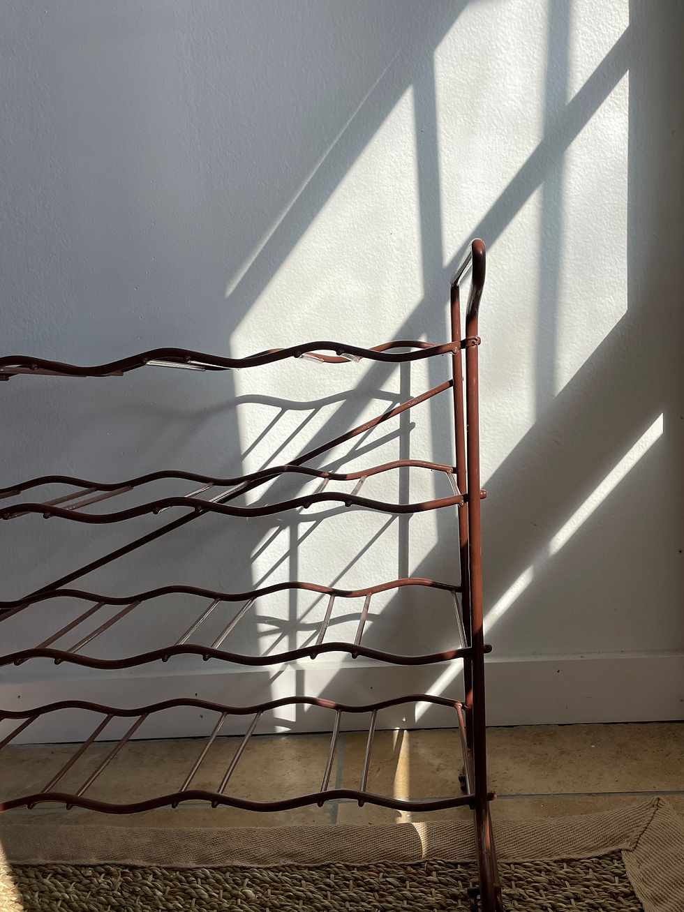 Thumbnail: French Abstract Maroon Wine Rack