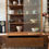 Thumbnail: John Keal Wall Unit / Vitrine With Drawers for Brown Saltman