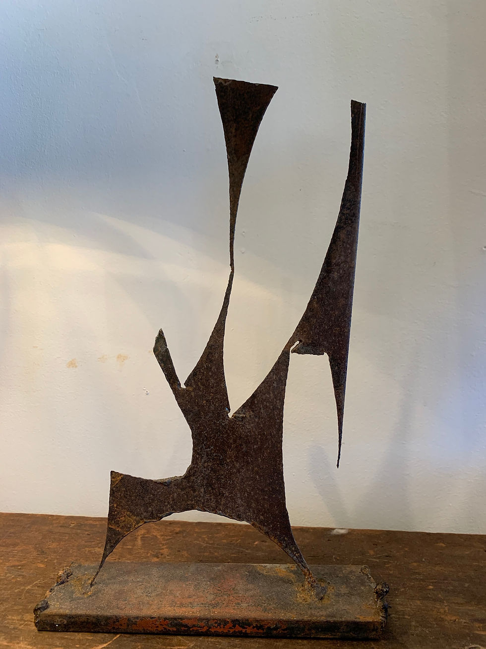 Thumbnail: Brutalist Metal Horse Sculpture