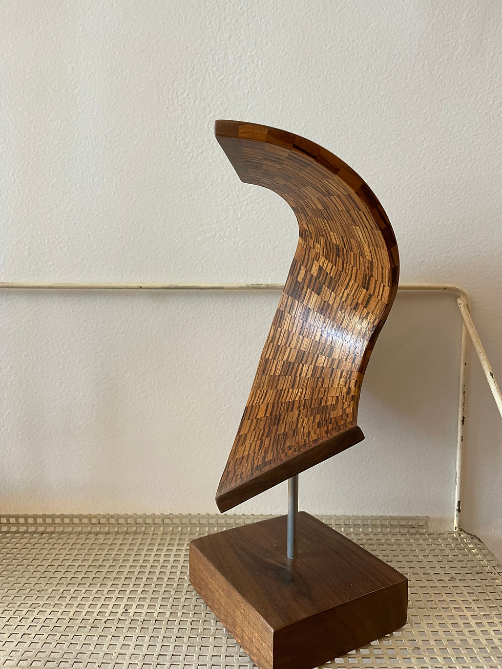 Thumbnail: Wooden Modernist Sculpture
