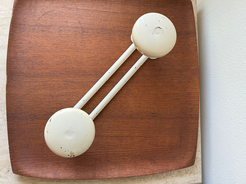Thumbnail: Bauhaus White Metal  Coat Rack