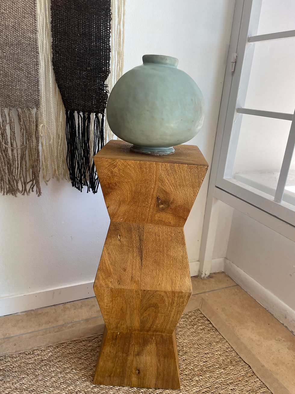 Thumbnail: Vintage Wooden Abtsract Pedestal
