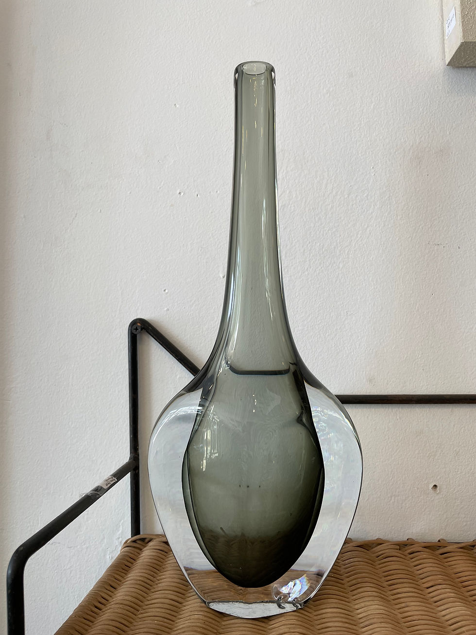 Thumbnail: 1970's Smoke Glass Vase