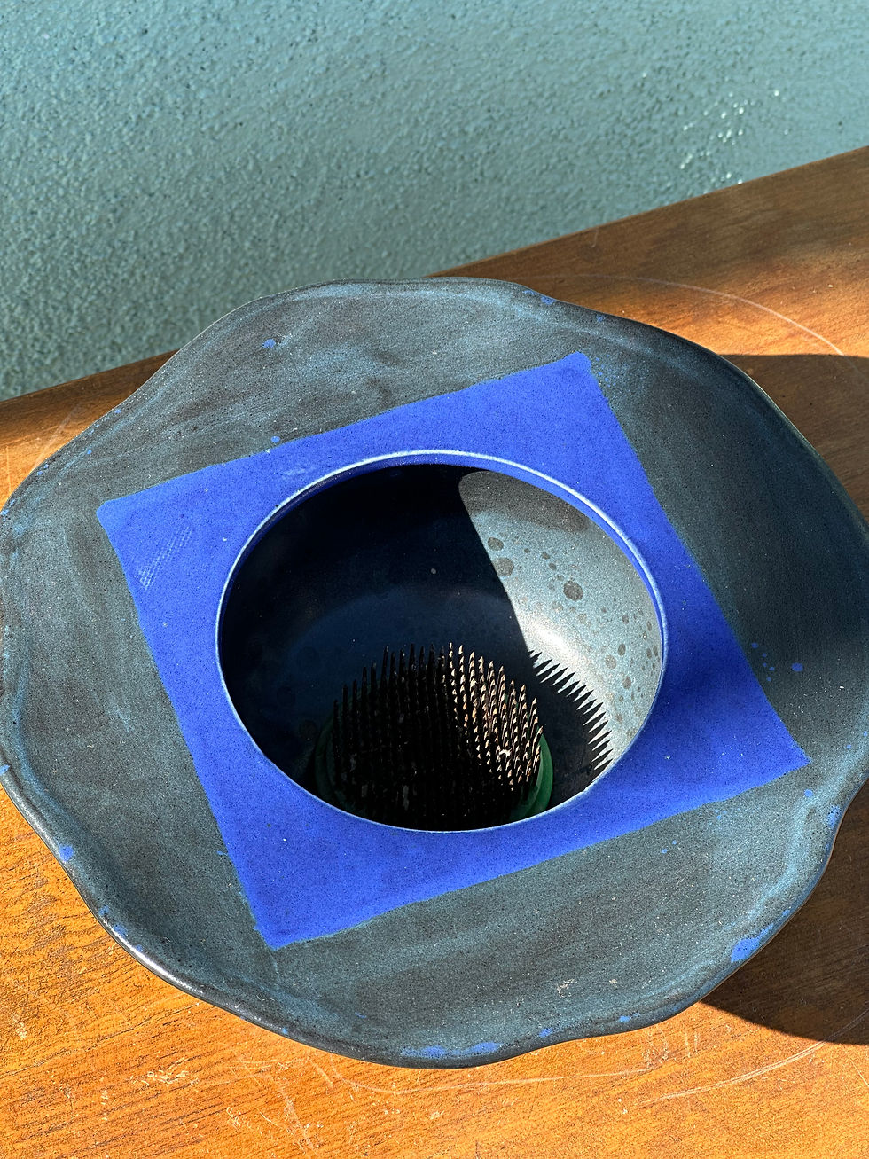 Thumbnail: Blue Square Ceramic Japanese Ikebana