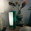 Thumbnail: 1960s Green Mid Century Space Age Italian Table Lamp