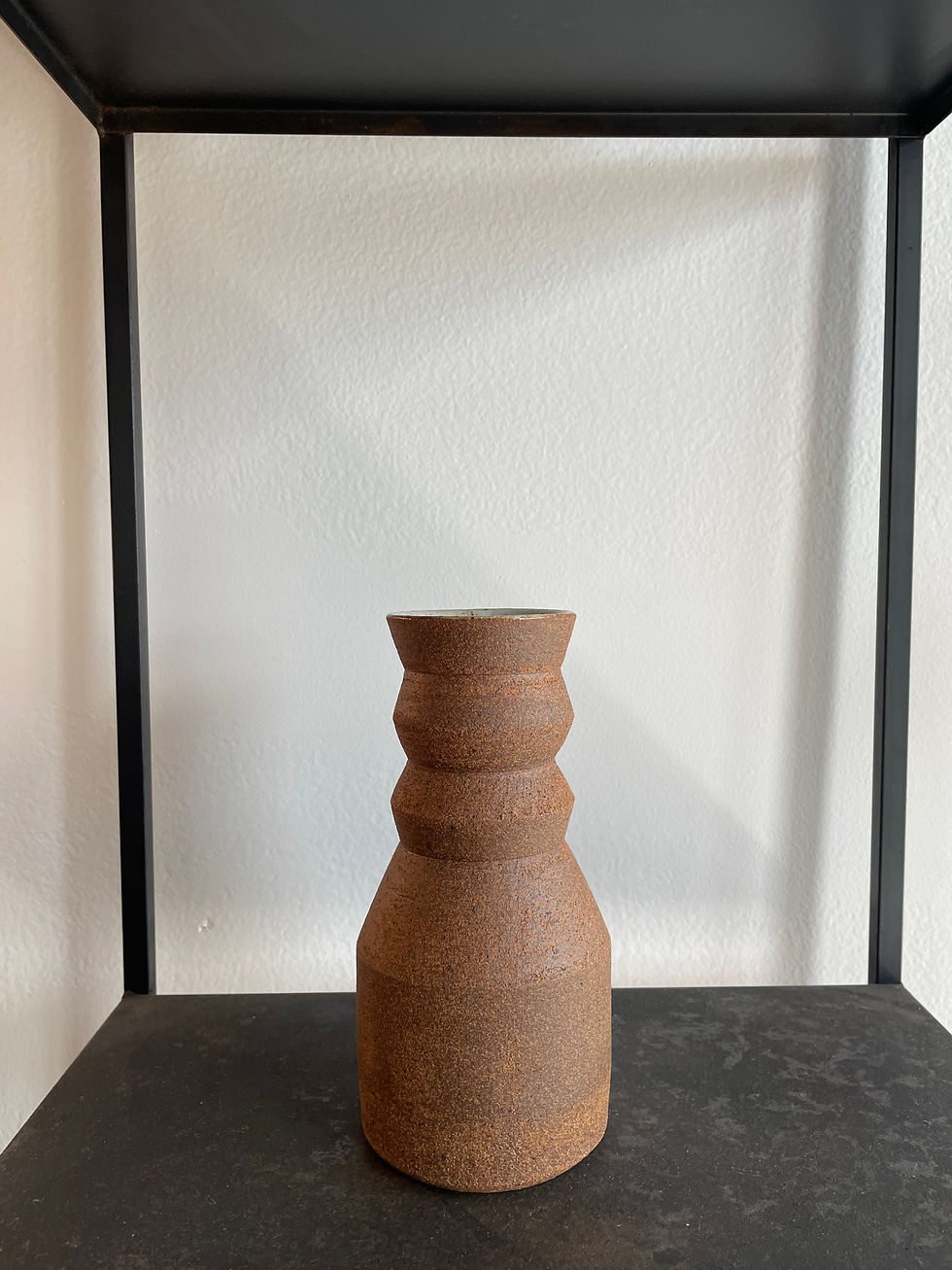 Large Angled Ceramic Vase by Olivia Snow