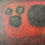 Thumbnail: Red and Black Abstract Vintage Painting