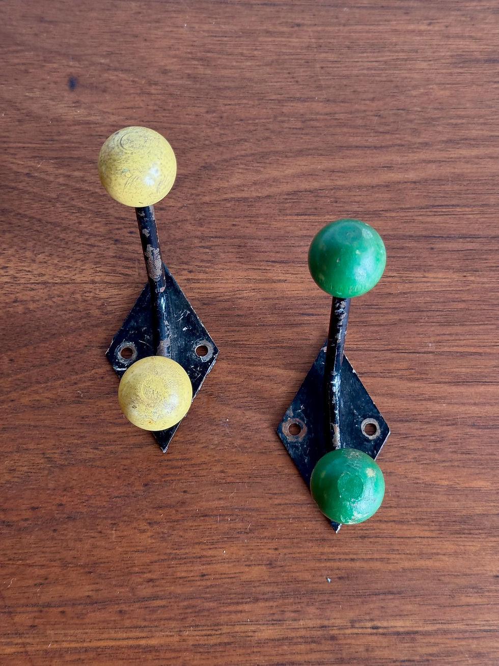 Thumbnail: 1950's 'Yellow' French Coat Hook