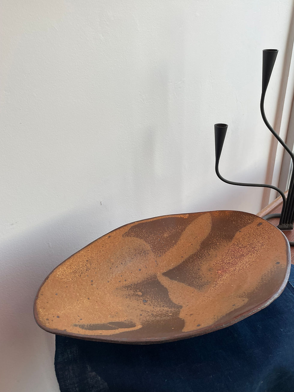 Thumbnail: Large Brown Slab Platter