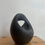 Thumbnail: 'Donut' Vintage Black Ceramic Sculpture