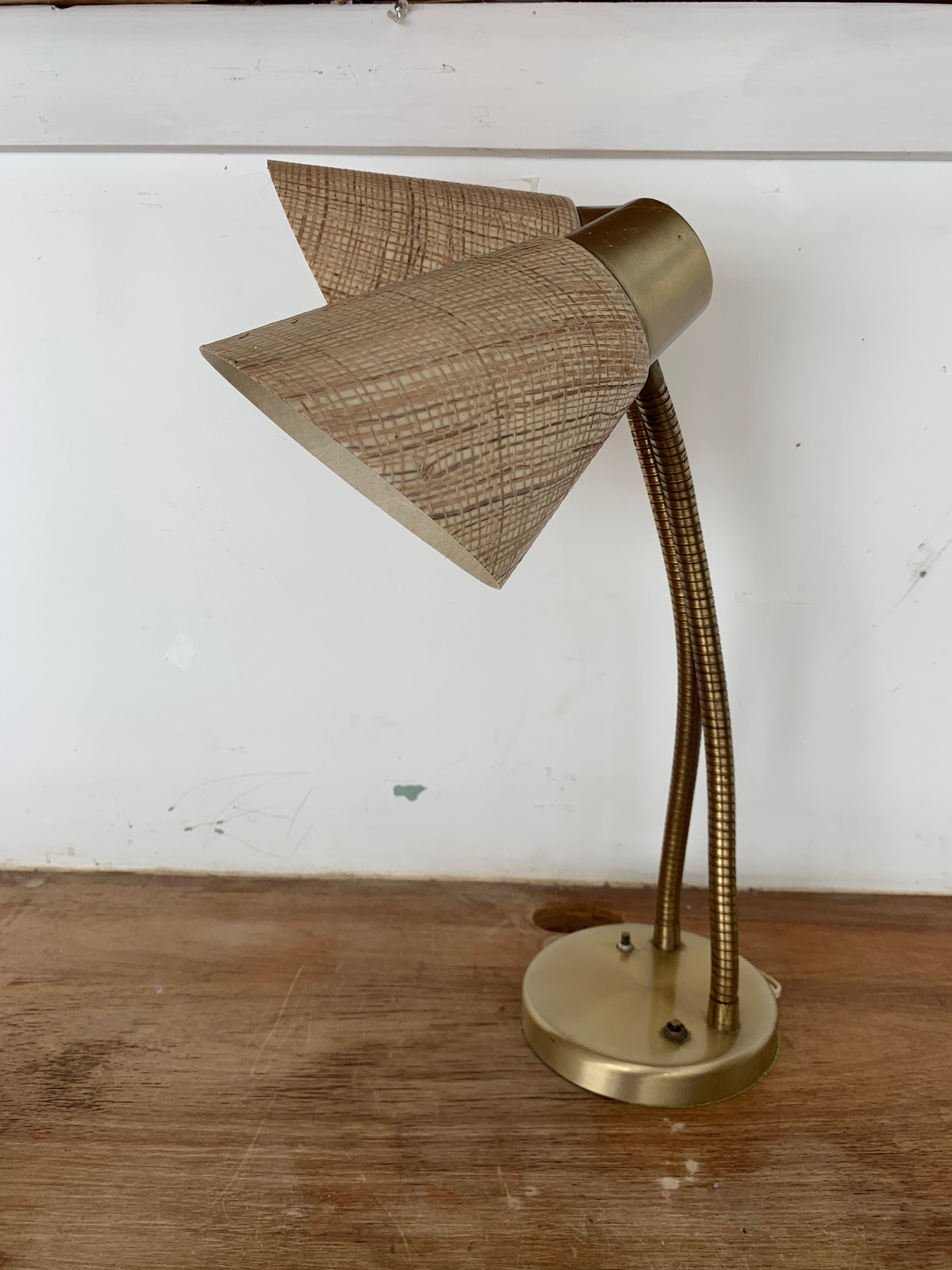 1950's double desk lamp