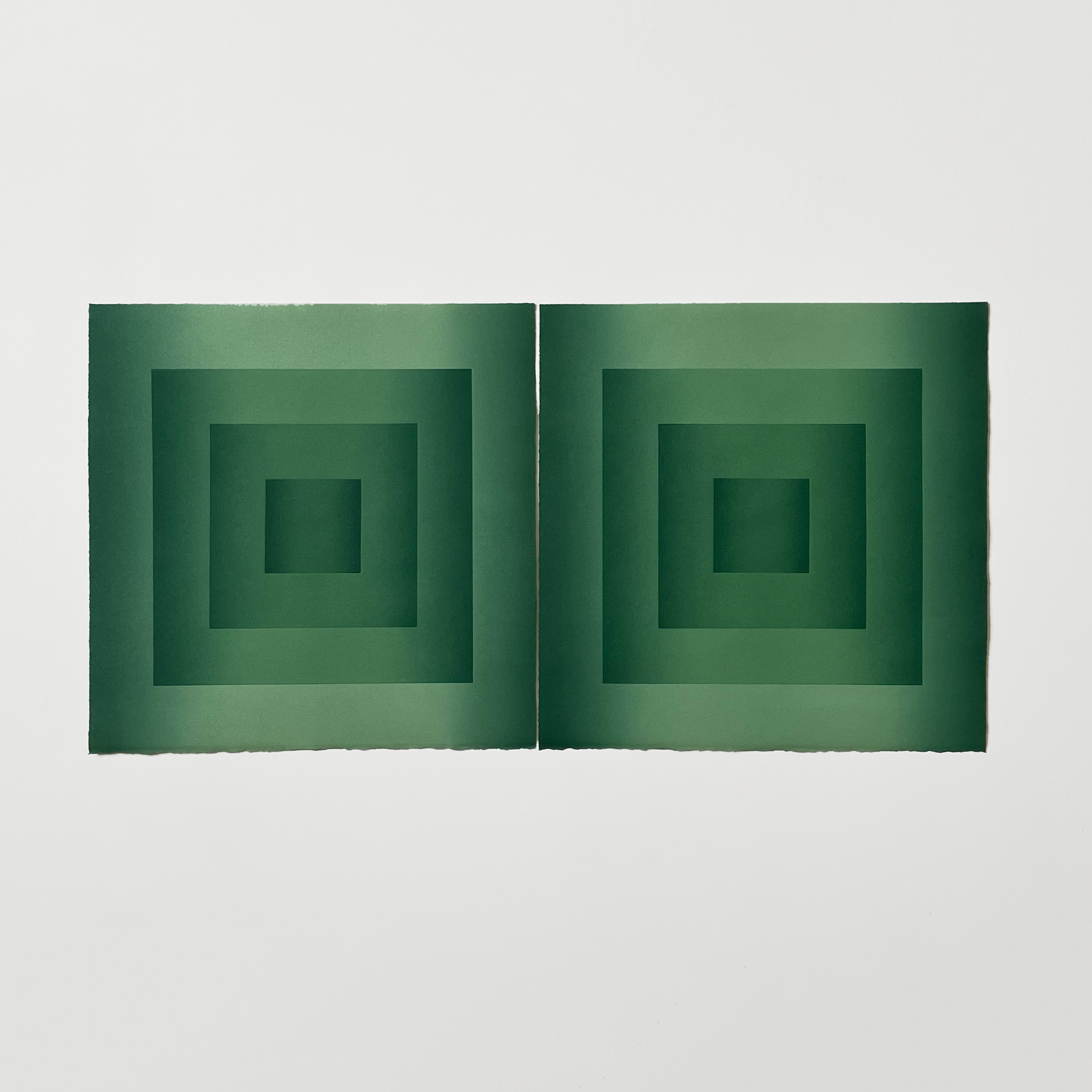 Prism Study Diptych, Green