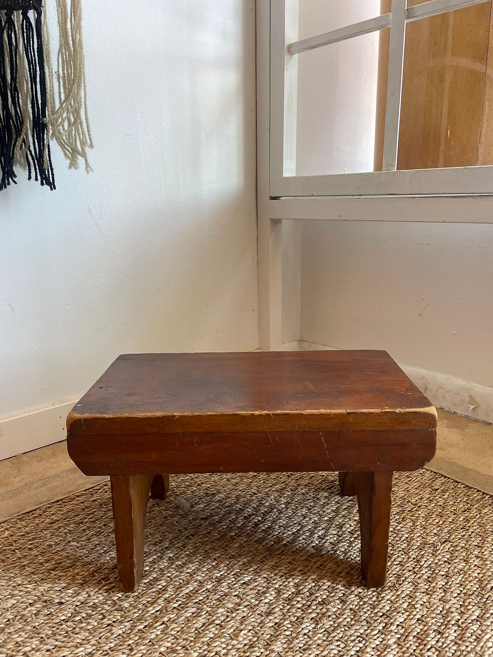 Thumbnail: Vintage Wooden Foot Stool / Table