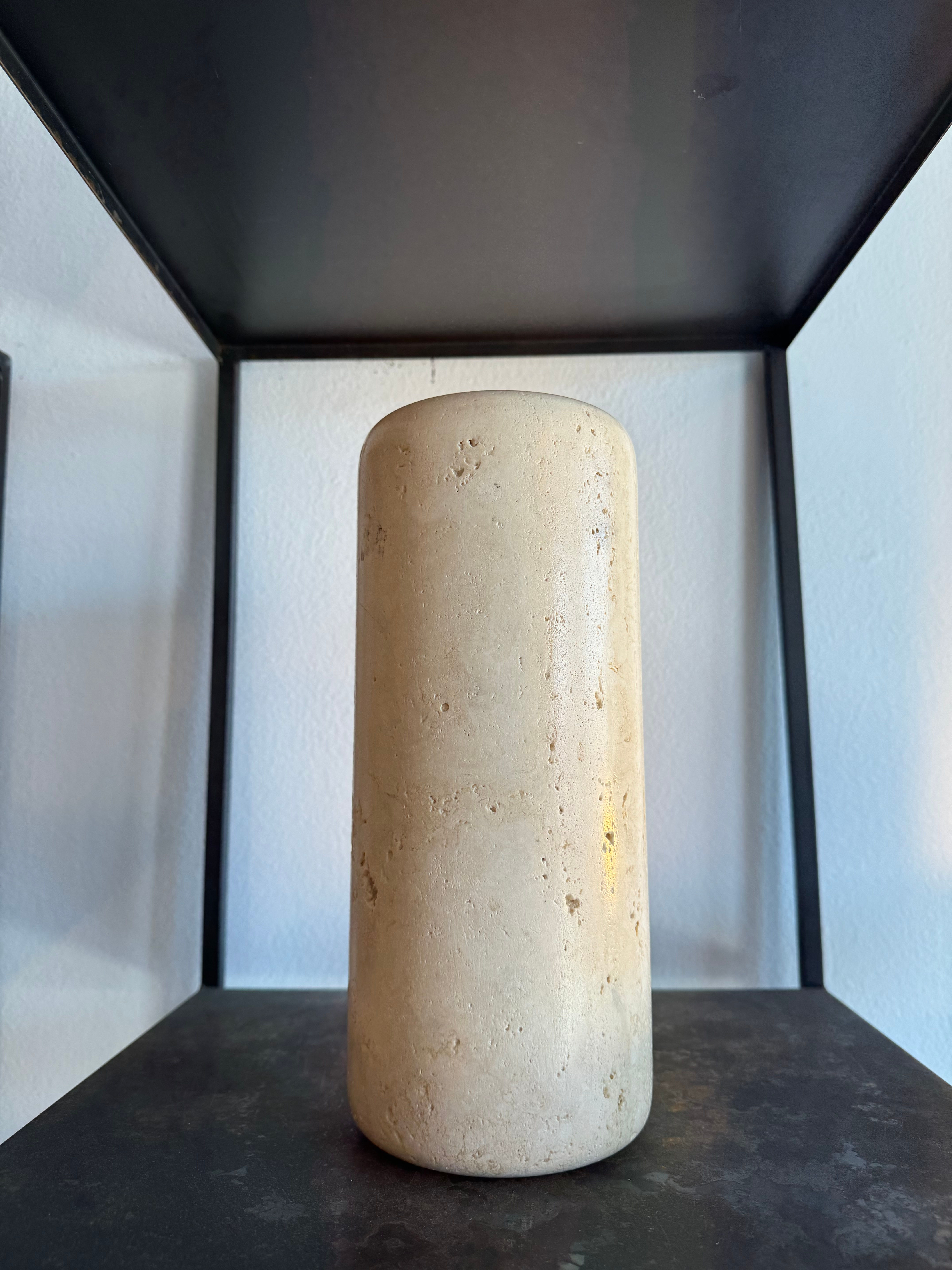 Vintage Italian Travertine Vase