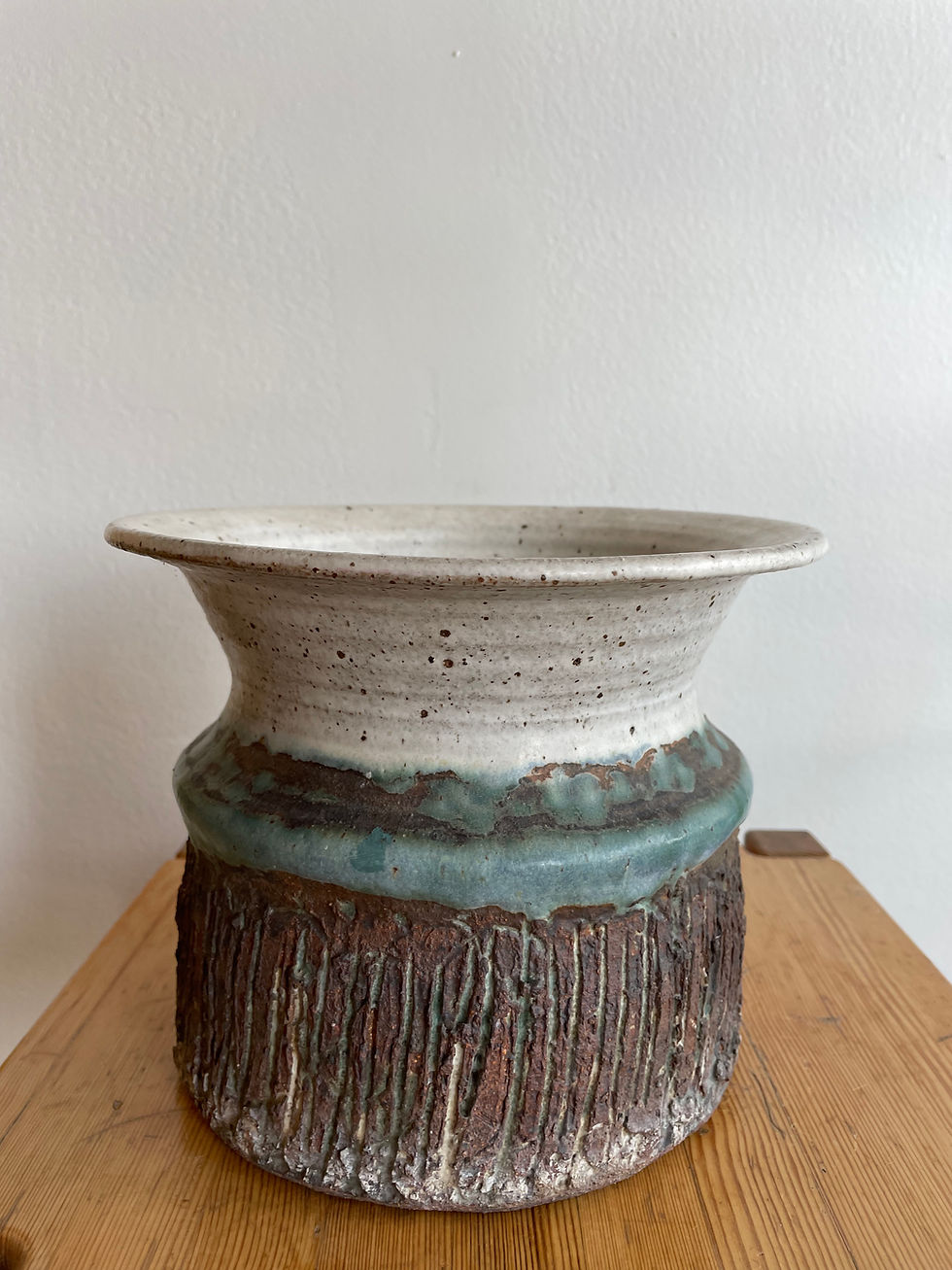 Thumbnail: Vintage Ceramic Scratch Planter