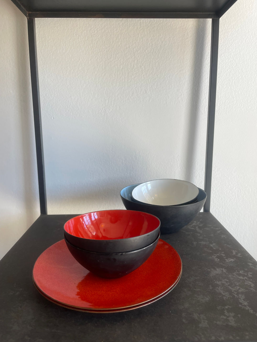 Thumbnail: Red Modernist Kranit Bowl