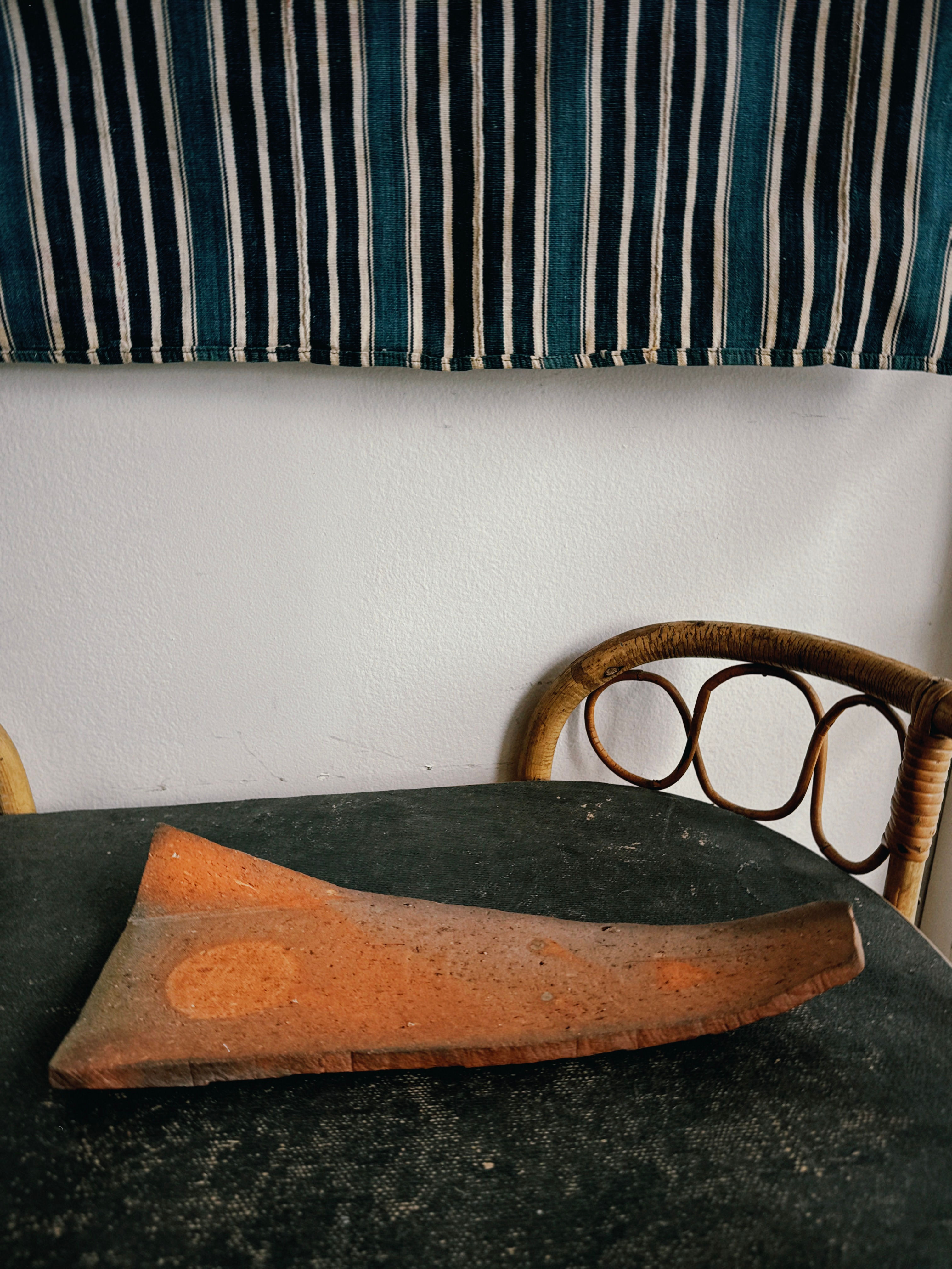 Vintage Japanese Terracotta Ceramic Tray