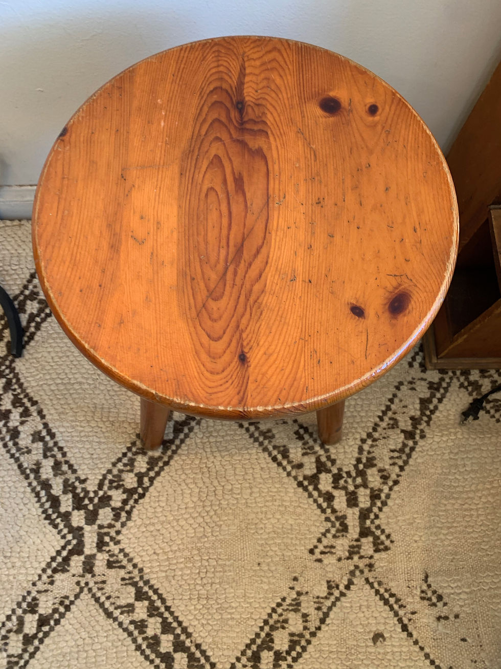 Thumbnail: French Wooden Handmade Stool