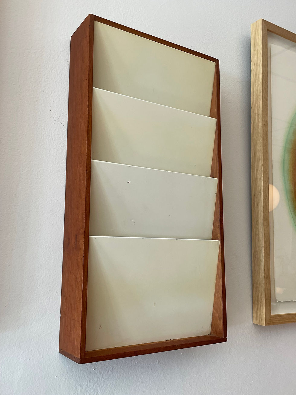 Thumbnail: Wall Mounted Magazine Rack- Mid Century Modern