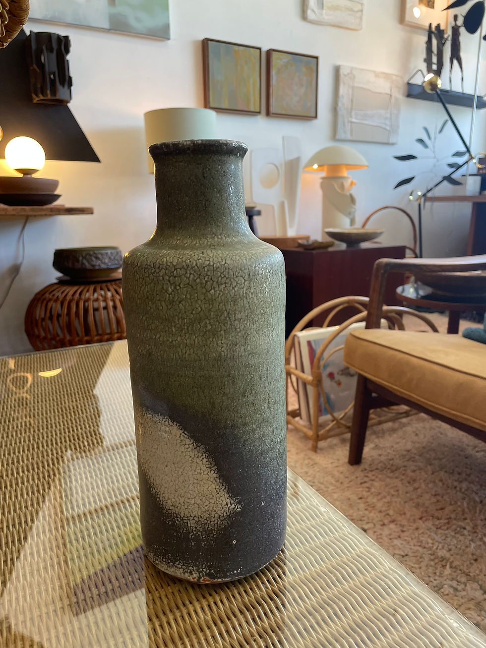 Thumbnail: Ceramic Tall Vase - Green / Gray by Aaron Girard
