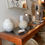 Thumbnail: Danish Mid Century Modern Teak & Glass Console Table