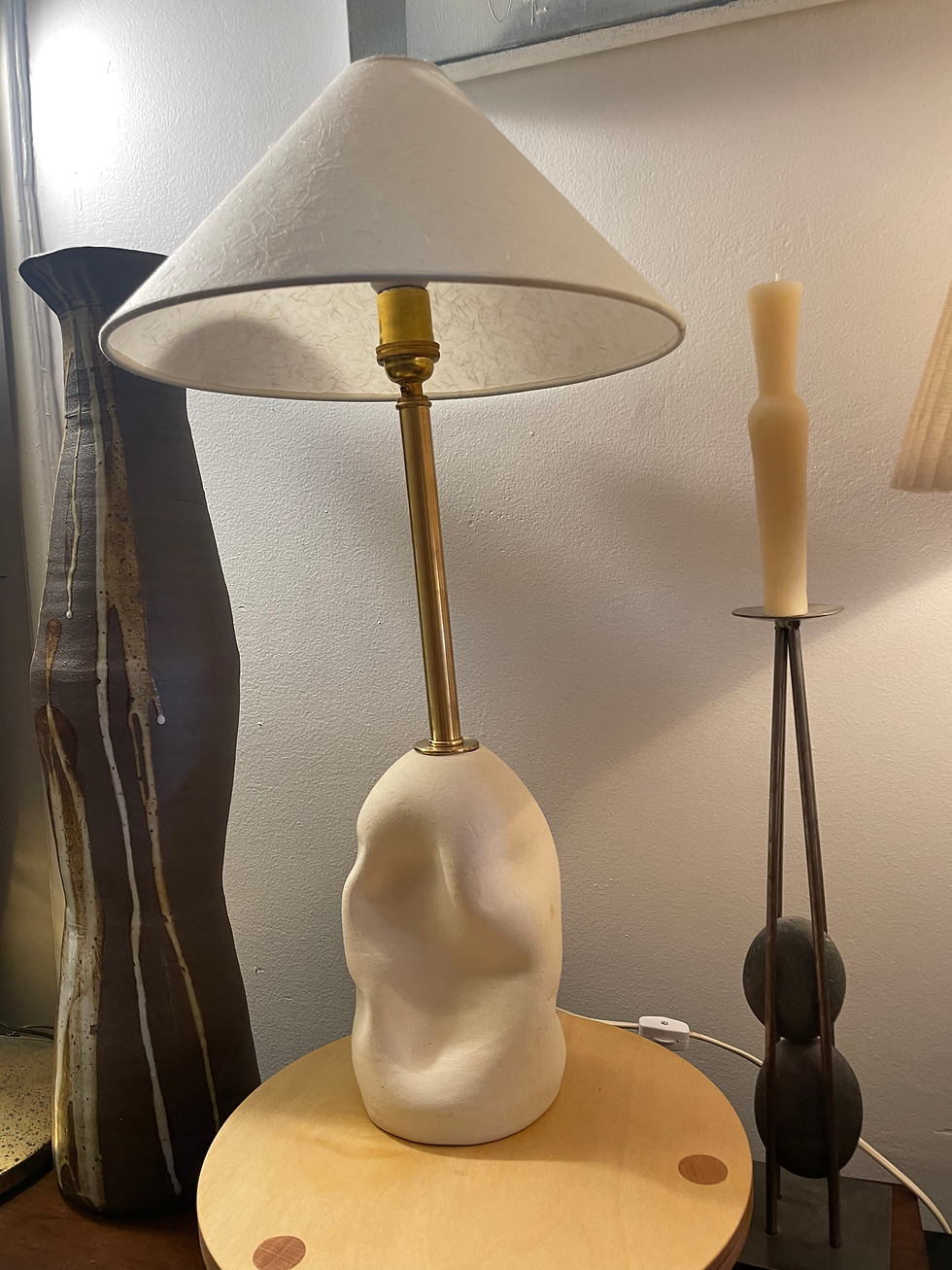 Thumbnail: Crinkle Lamp w/ Rice Paper Shade