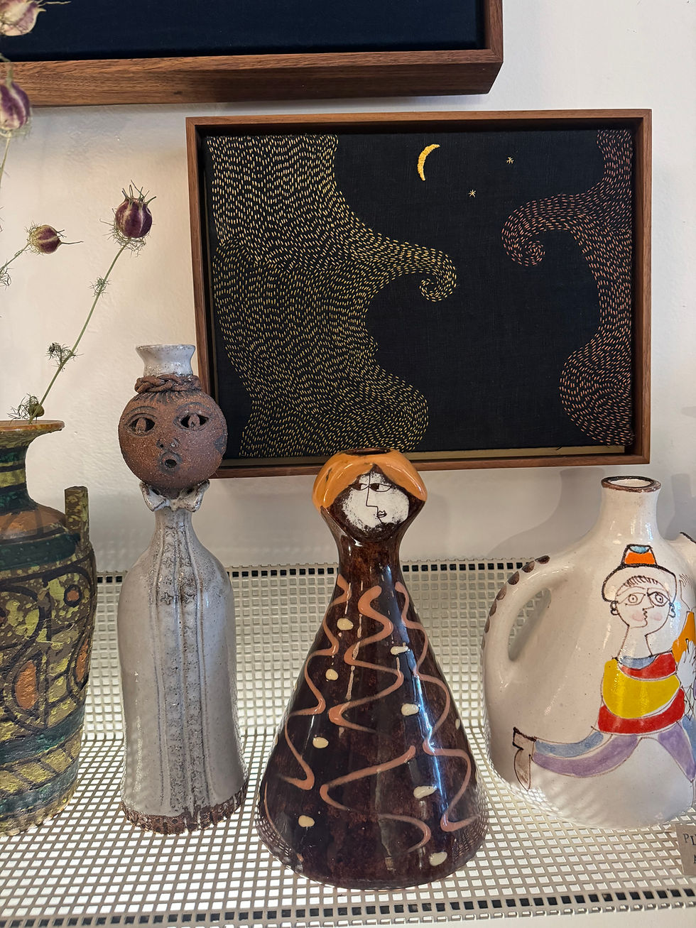 Thumbnail: 1950’s Ceramic "Face" Vase