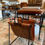 Thumbnail: Leather / Iron Magazine Rack